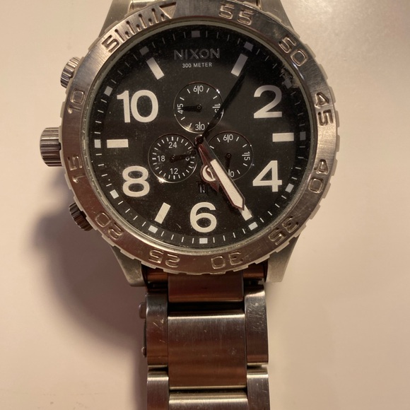 Nixon Silver and Black Watch